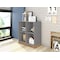 Manhattan Comfort Cornelia Cabinet, Grey/Nature 21LC3 - alternate 5